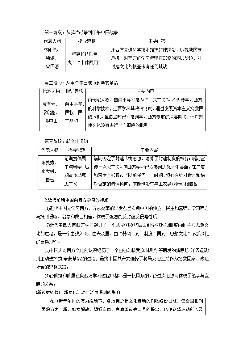 【最新】2022年高考历史二轮复习 第1部分 板块2 专题9　近代中国的思想解放潮流与马克思主义在中国的传播学案第2页