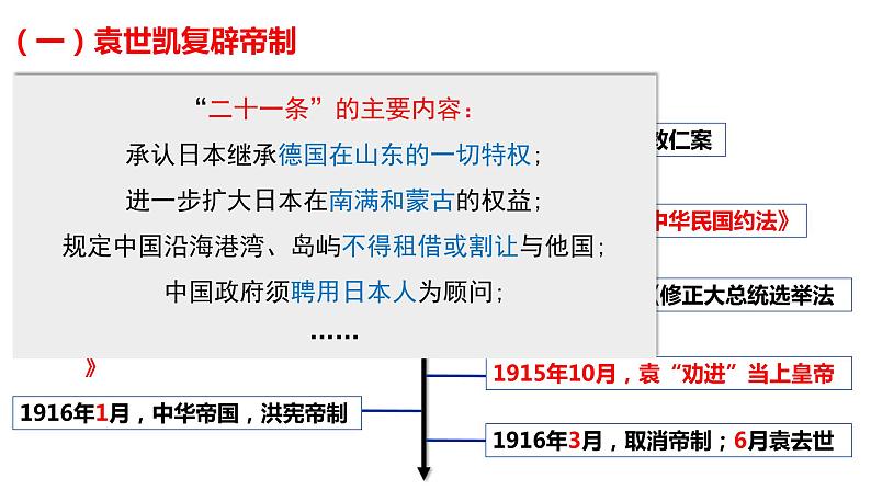 20--北洋军阀统治时期的政治、经济与文化课件PPT第4页