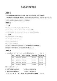 2022高考历史选择题答题模板5.图表类选择题（原卷+解析卷）