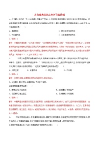 高二历史寒假作业同步练习题古代雅典的民主和罗马的法制含解析