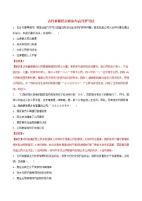 高一历史寒假作业同步练习题古代希腊民主政治与古代罗马法含解析