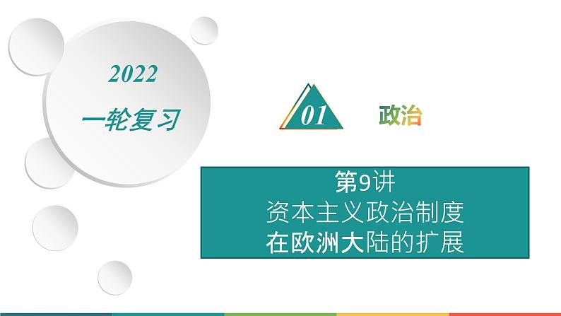 2022届高中历史一轮复习  第9讲 资本主义政治制度在欧洲大陆的扩展  精品课件(人教版）第1页