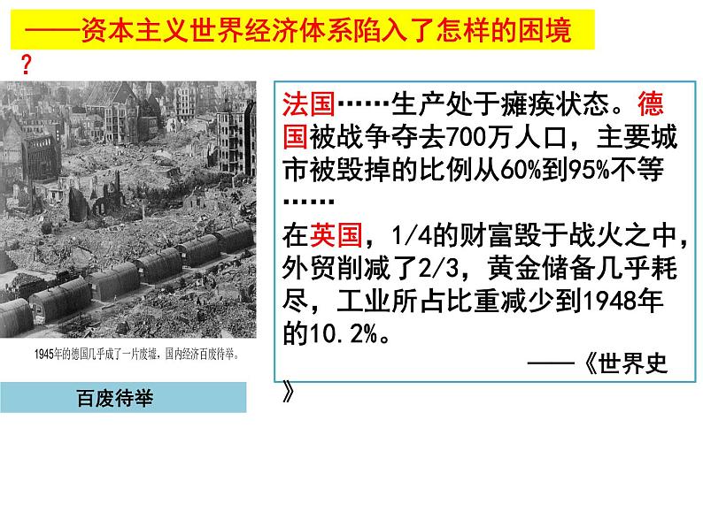 8.1 二战后资本主义世界经济体系的形成 课件--人民版高中历史必修二第6页