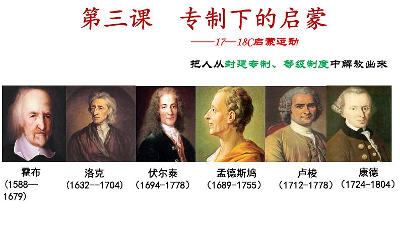 6.3专制下的启蒙 课件--人民版高中历史必修三第2页