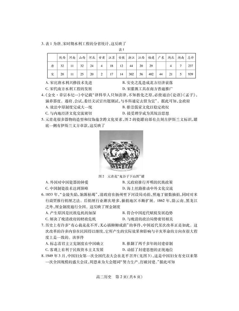湖北省广水市实验高级中学2021-2022学年高二元月期末考试历史试卷（PDF版）02