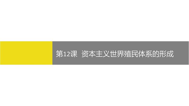 第12课 资本主义世界殖民体系的形成 统编版高中历史必修中外历史纲要下册 (3)课件PPT第1页