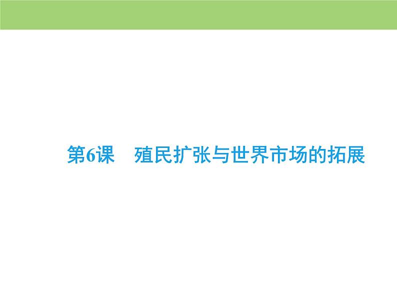 人教版高中历史必修二 课件：第二单元　第6课　殖民扩张与世界市场的拓展02