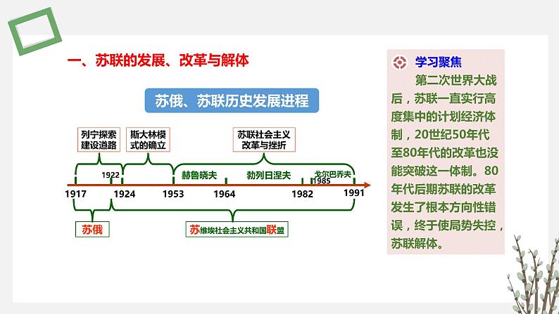 第20 课    社会主义国家的发展与变化 课件 高中历史人教部编版 中外历史纲要（下）（2022年）第3页