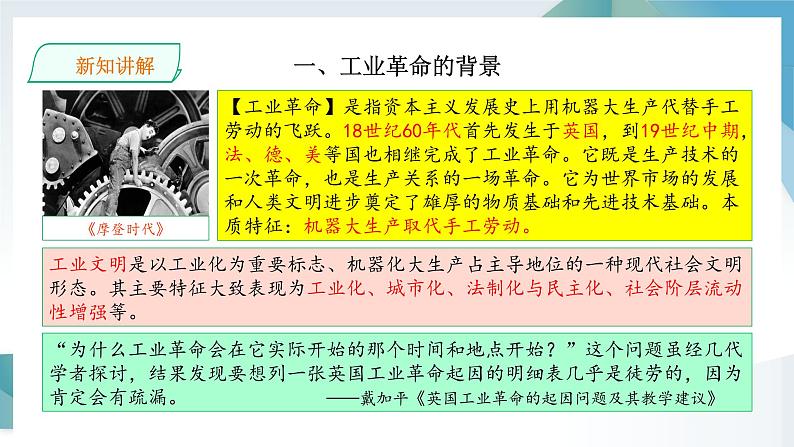 第10课 影响世界的工业革命 同步课件  高中历史人教部编版  中外历史纲要（下） （2022年）第6页