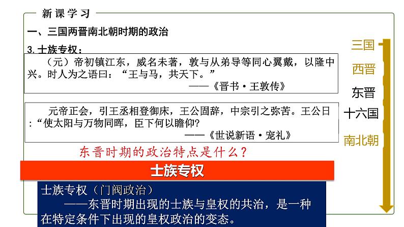 中外历史纲要（上）第5课三国两晋南北朝的政权更迭与民族交融　课件07