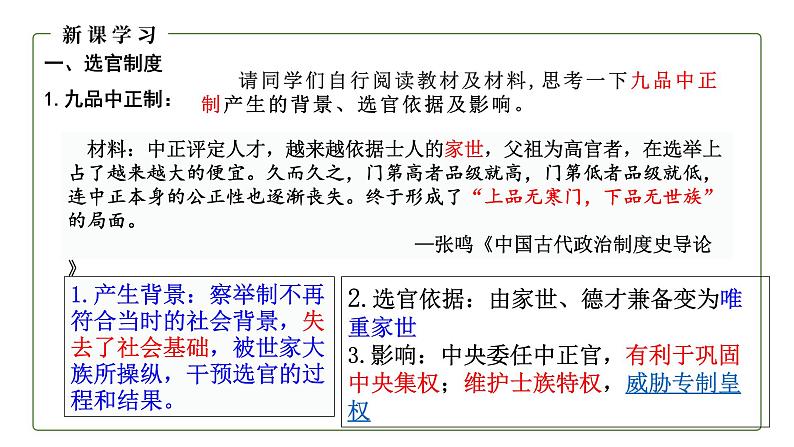 中外历史纲要（上）第7课隋唐制度的变化与创新  课件05