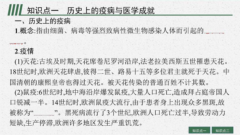 人教版新高考历史一轮复习课件--　医疗与公共卫生05