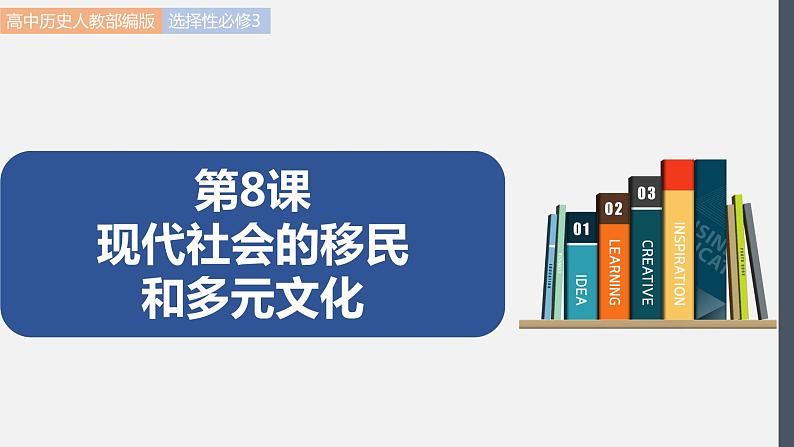 第8课  现代社会的移民和多元文化 课件 高中历史人教部编版 选择性必修3（2022年）01