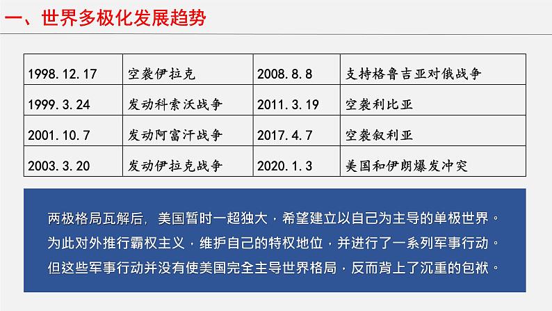 高中历史统编版2019必修中外历史纲要下册第22课 世界多极化与经济全球化 课件(共35张PPT)06