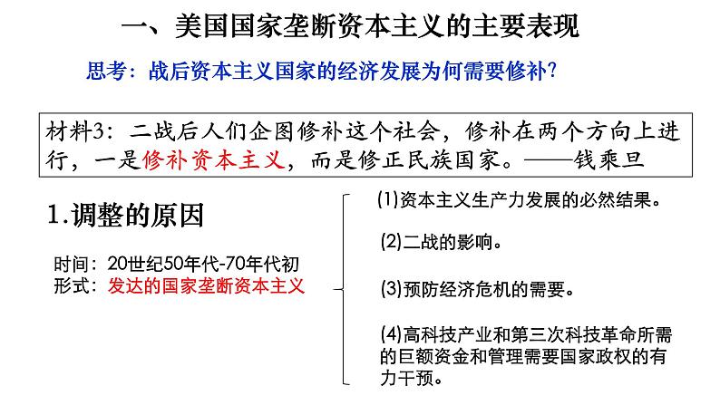 6.2当代资本主义的新变化 课件--2022届高考人民版历史必修2一轮复习第3页