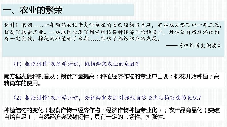 宋朝繁荣的社会经济 课件--2022届高三历史二轮复习第3页