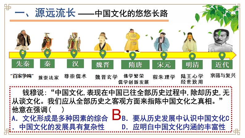 第1课 中华优秀传统文化的内涵与特点统编版高中历史选择性必修3 (5)课件PPT05