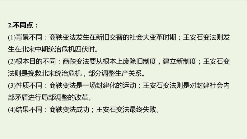 2021_2022高中历史专题四王安石变法专题提升课课件人民版选修105