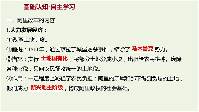 2021_2022高中历史专题六穆罕默德阿里改革二中兴埃及的改革课件人民版选修1第3页