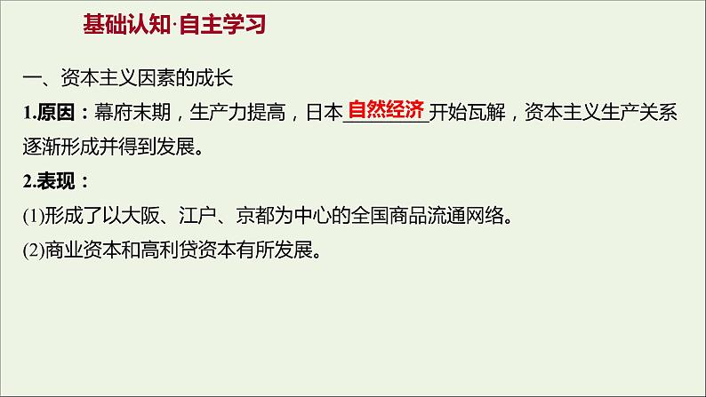 2021_2022高中历史专题八明治维新一走向崩溃的幕府政权课件人民版选修1第3页