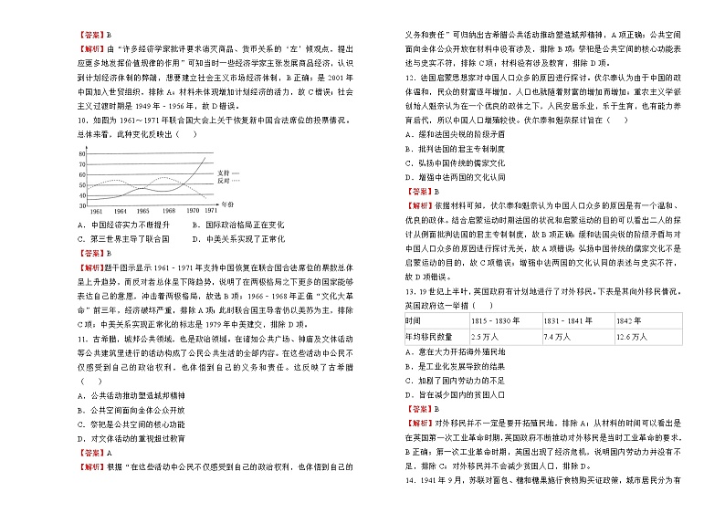 【原创】（新高考）重庆2022届高三二轮综合卷 历史03