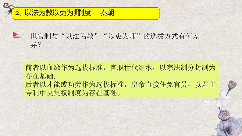 2021-2022学年选择性必修一 第5课 中国古代官员选拔与管理 课件（20张PPT）第4页