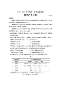 2021-2022学年山东省济宁市高二上学期期末质量检测历史试题PDF版含答案