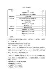 高考历史一轮复习讲与练：第1、2讲 商周时期的政治制度 秦朝中央集权制度的形成 巩固练(含详解)