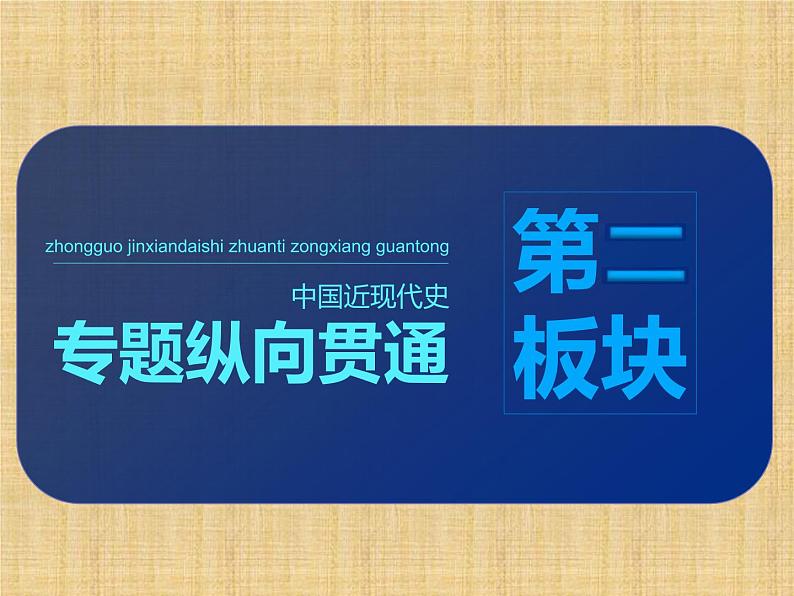 高考历史一轮总复习课件：专题整合（一） 近代中国反侵略、求民主的潮流（含答案）01