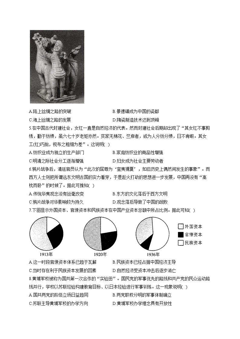 2022届新高考历史精创预测卷 河北专版（含答案）02