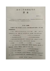 河南省濮阳市2020届高三第一次摸底考试历史试题 PDF版含答案