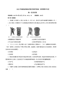 2021-2022学年湖北省新高考联考协作体高一下学期期中考试历史试题含答案