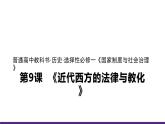 人教统编版历史选择性必修1 国家制度与社会治理第9课 近代西方的法律与教化 课件