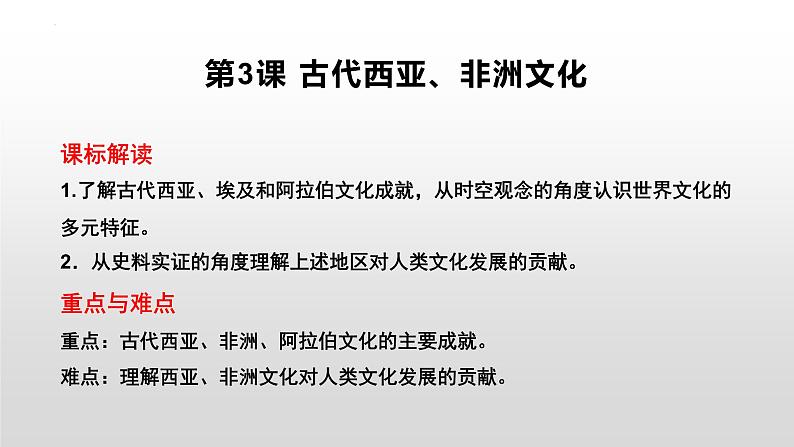 第3课 古代西亚、非洲文化课件—2021-2022学年高中历史统编版（2019）选择性必修三(18张ＰＰＴ）03