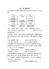 第27题 明清时期——【新课标全国卷】2022届高考历史三轮复习考点题号一对一