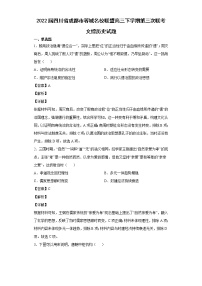 2022届四川省成都市蓉城名校联盟高三下学期第三次联考文综历史试题含解析