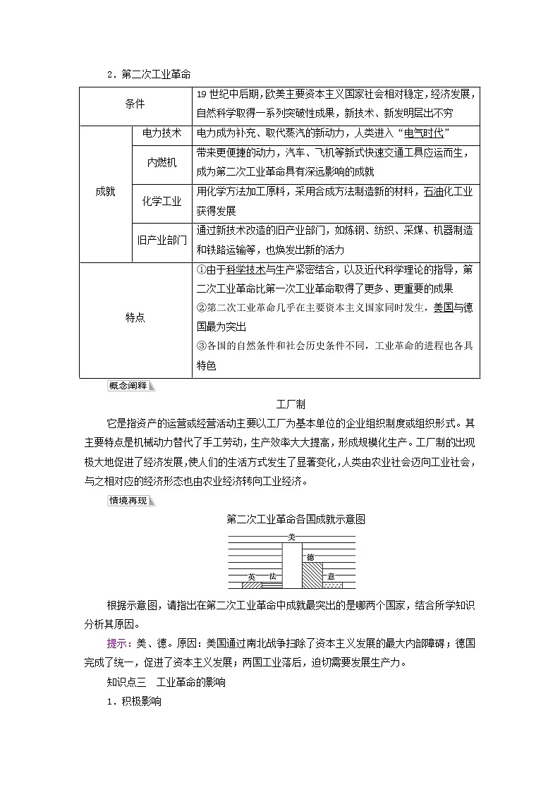 部编版高中历史中外历史纲要下第5单元工业革命与马克思主义的诞生第10课影响世界的工业革命学案03