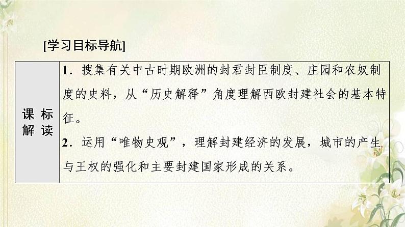 部编版高中历史中外历史纲要下第2单元中古时期的世界第3课中古时期的欧洲课件02