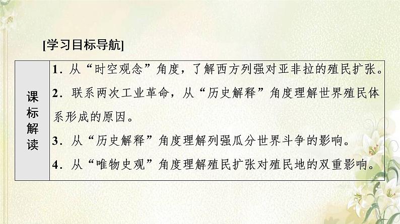 部编版高中历史中外历史纲要下第6单元世界殖民体系与亚非拉民族独立运动第12课资本主义世界殖民体系的形成课件02