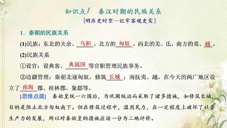 新人教版高中历史选择性必修1第四单元民族关系与国家关系第11课中国古代的民族关系与对外交往课件第4页