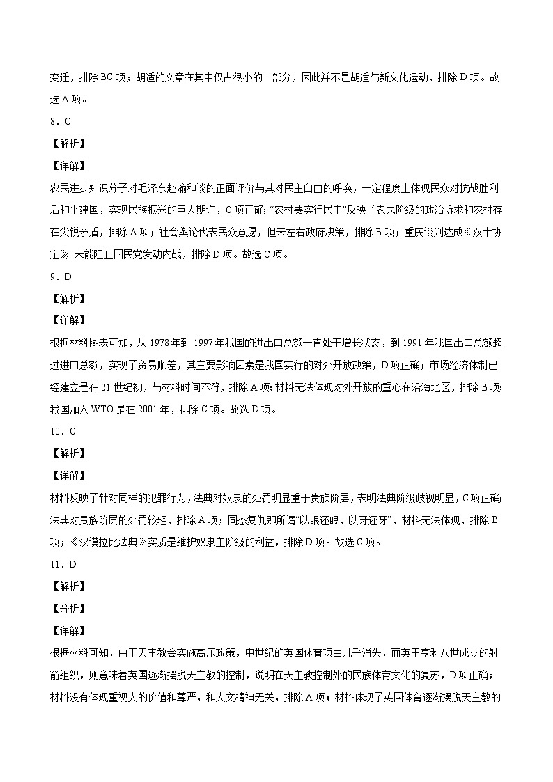 2022年高考历史押题预测卷03（山东卷）（全解全析）03