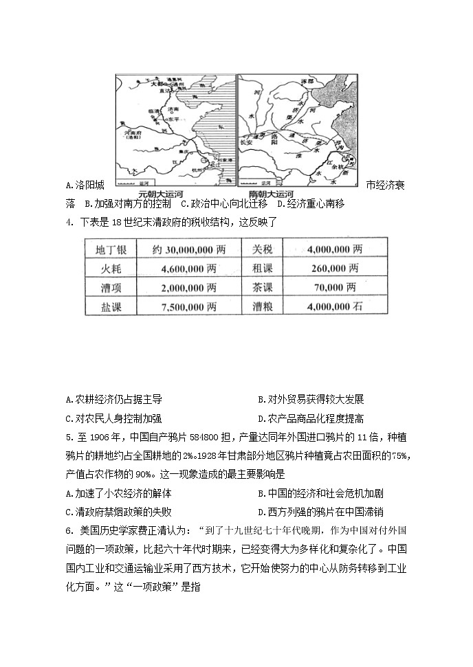 2022衡水武强中学高三上学期第一次月考历史试题含答案第2页