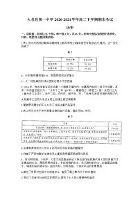 2021大名县一中高二下学期期末考试历史试题含答案