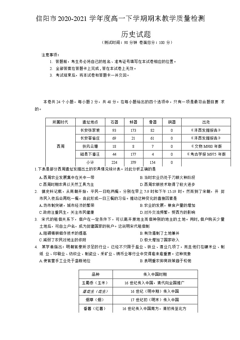 高一历史第1页