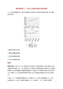 广西专用新人教版高考历史一轮复习课时规范练23社会主义建设在探索中曲折发展含解析