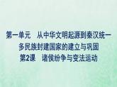 部编版高中历史必修上册第一单元从中华文明起源到秦汉统一多民族封建国家的建立与巩固第2课诸侯纷争与变法运动课件