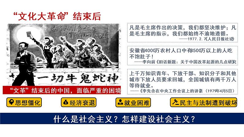 2022年高中历史人教统编版(必修)中外历史纲要第28课 中国特色社会主义道路的开辟与发展第3页