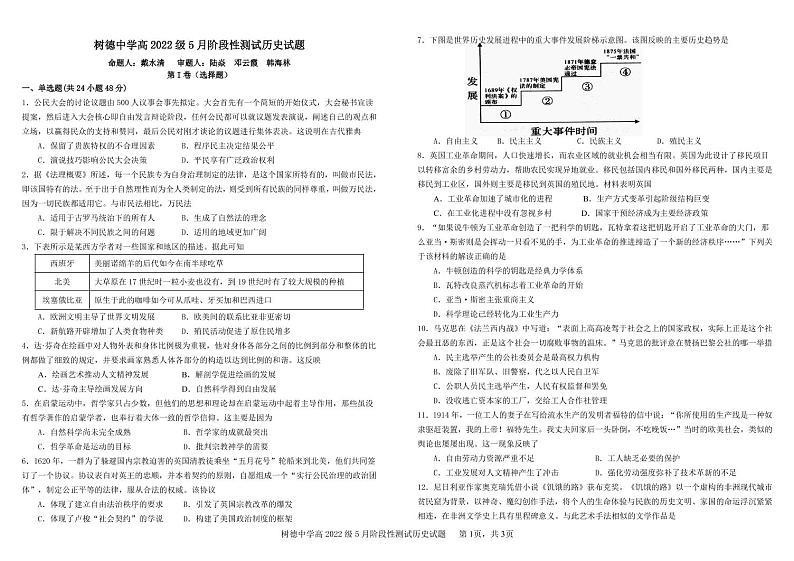 高二历史第1页