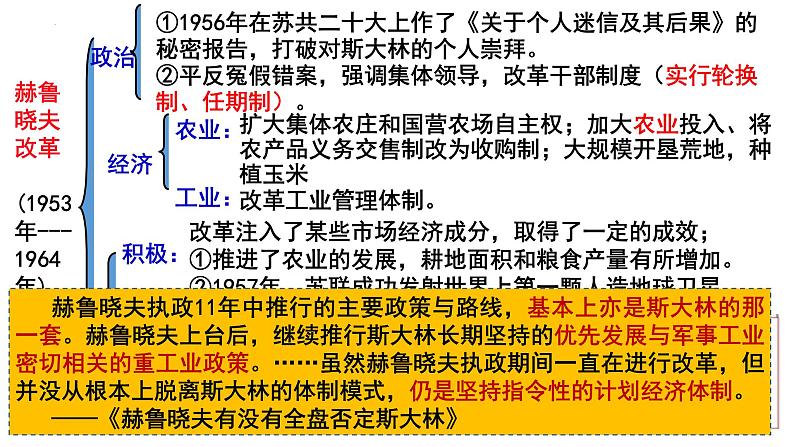 统编版高一年级下册历史《社会主义国家的发展与变化》PPT课件07