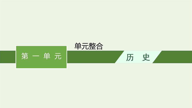 部编版高中历史必修下册第一单元古代文明的产生与发展单元整合课件第1页